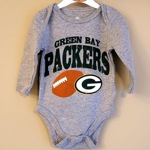 NFL Green Bay Packers grey long sleeved onesie/bodysuit